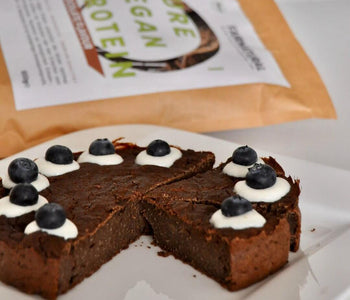 Veganer Kürbisbrownie