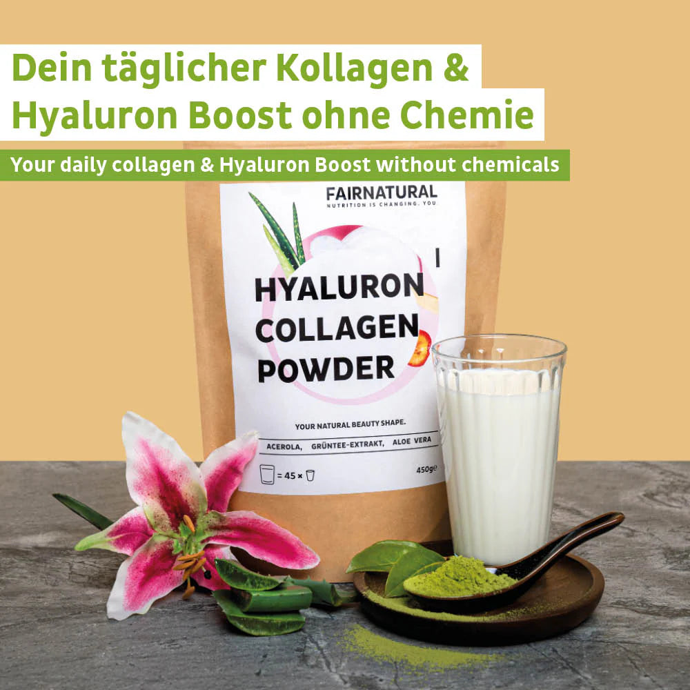 STARK LIMITIERTE TESTAKTION: Kollagen Hyaluron Pulver Beauty-Kur