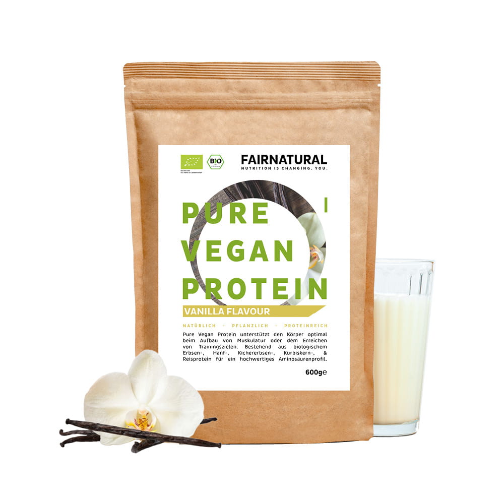 Bio Veganes Proteinpulver Vanille ohne Soja