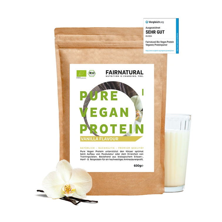Bio Veganes Proteinpulver Vanille ohne Soja