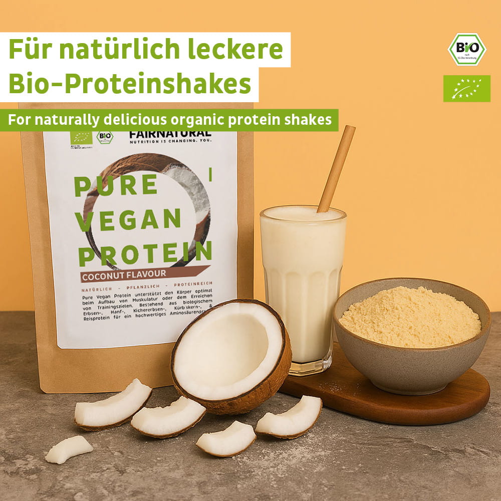 Bio Veganes Proteinpulver Kokos ohne Soja