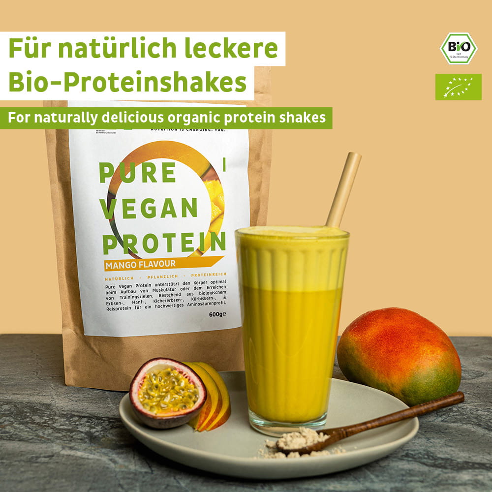 Bio Veganes Proteinpulver Mango ohne Soja