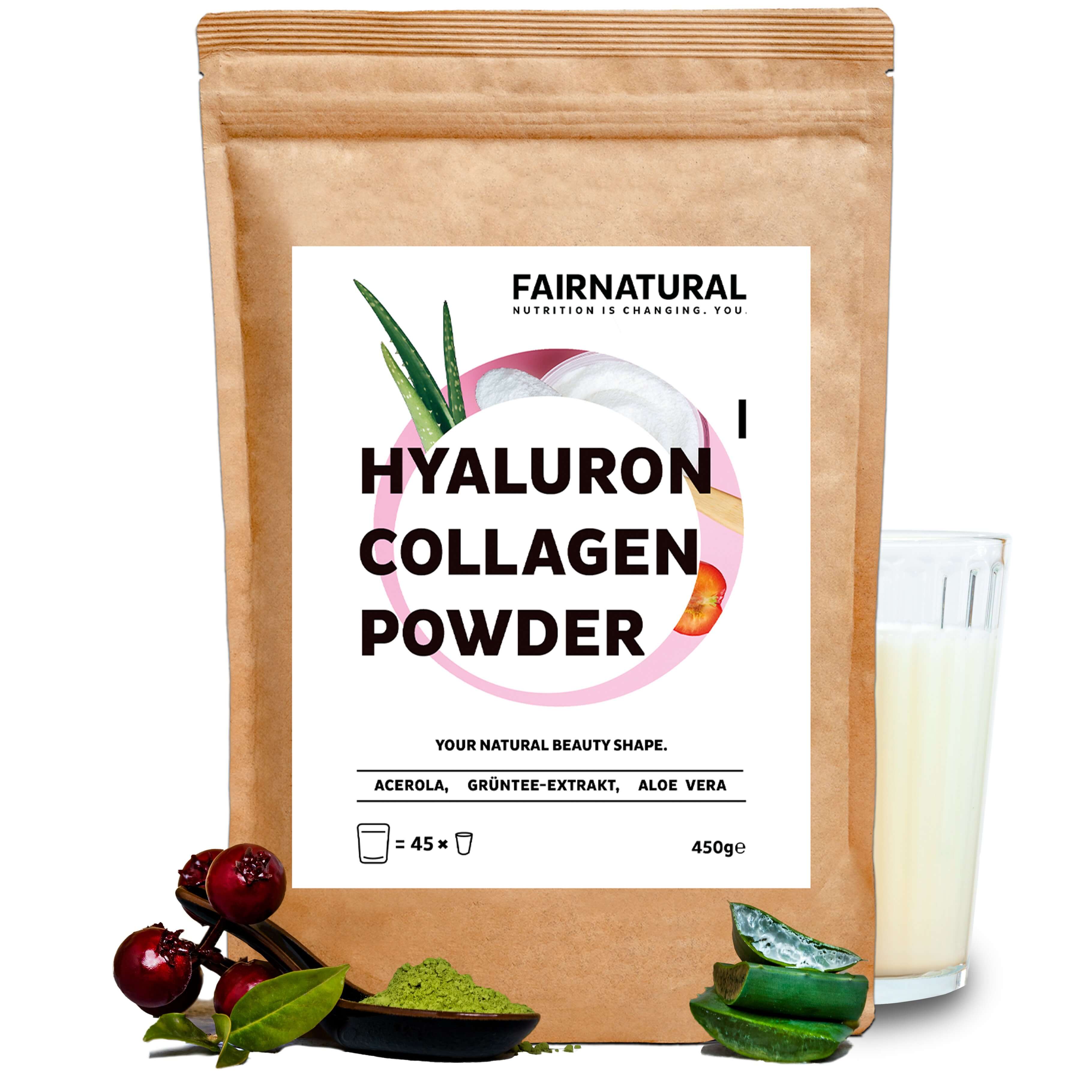 STARK LIMITIERTE TESTAKTION: Kollagen Hyaluron Pulver Beauty-Kur